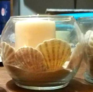 Sea shell candle